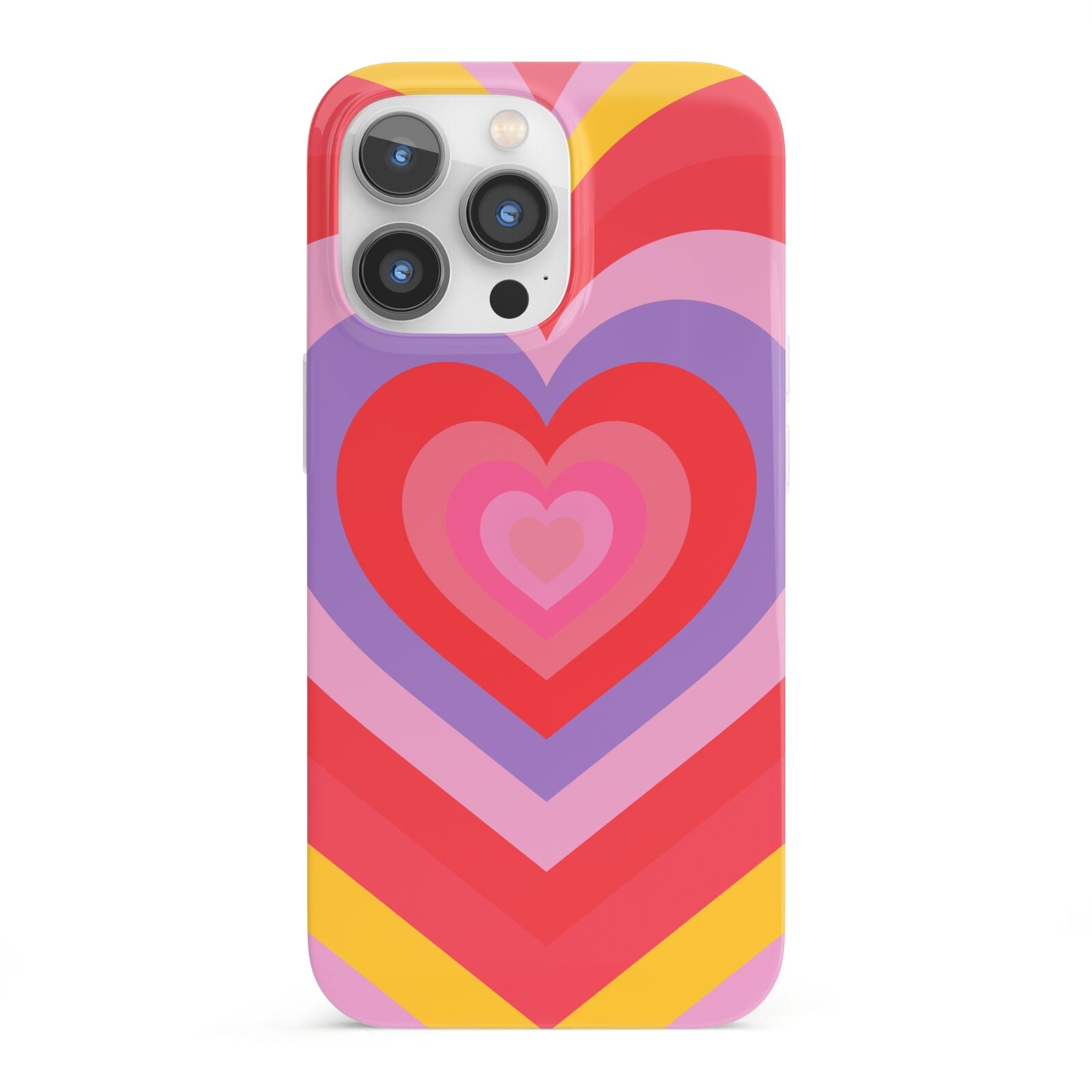 Seventies Heart iPhone 13 Pro Full Wrap 3D Snap Case