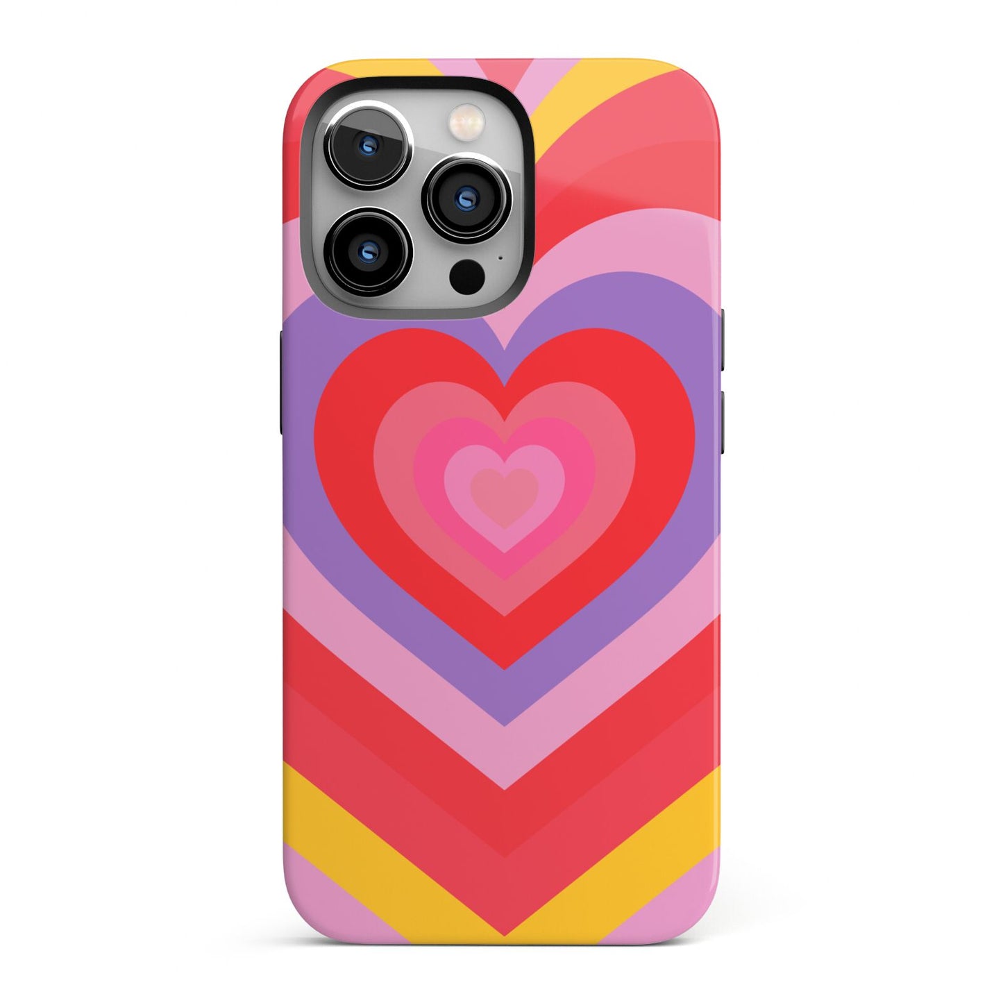 Seventies Heart iPhone 13 Pro Full Wrap 3D Tough Case