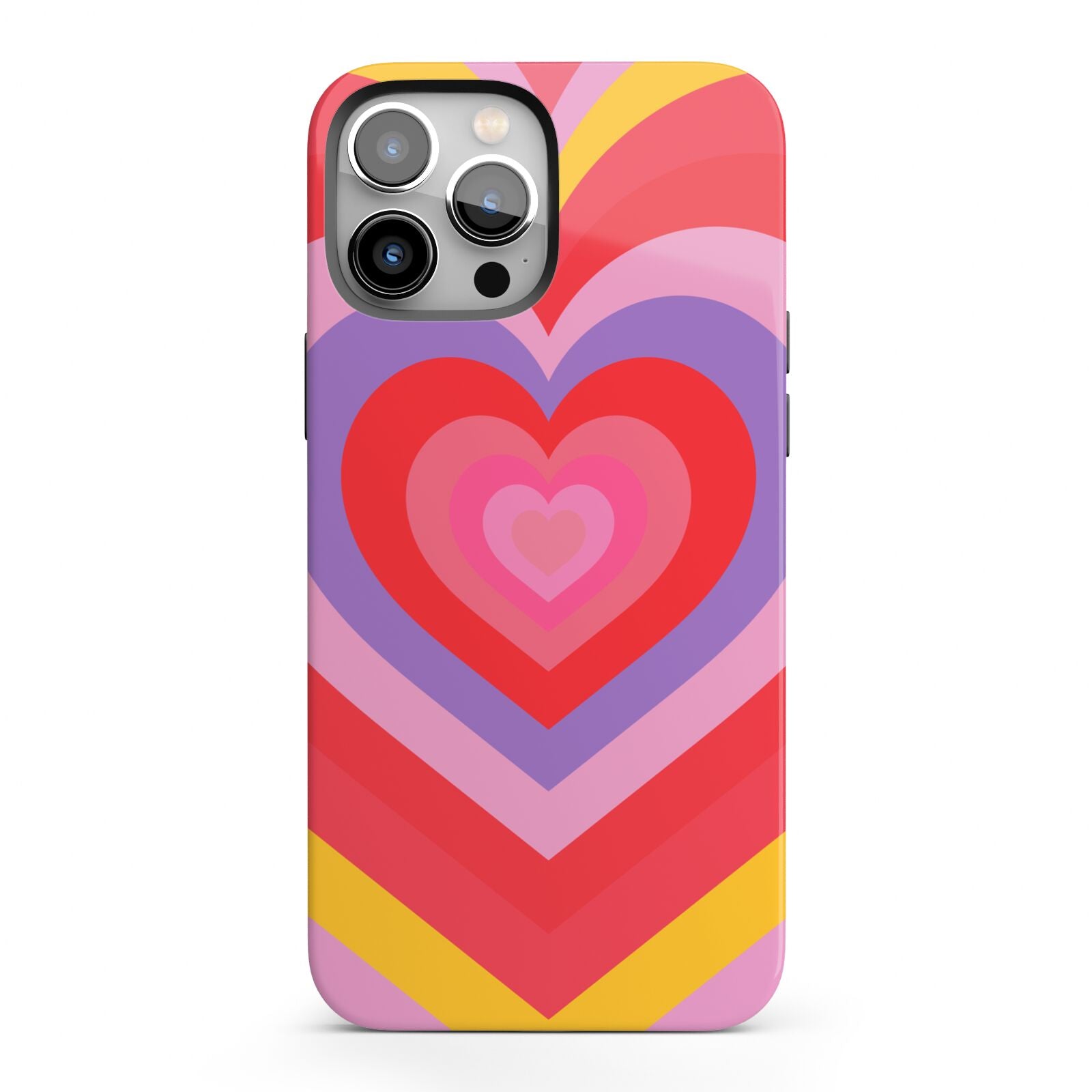 Seventies Heart iPhone 13 Pro Max Full Wrap 3D Tough Case