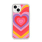 Seventies Heart iPhone 14 Glitter Tough Case Starlight