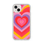 Seventies Heart iPhone 14 Plus Glitter Tough Case Starlight