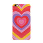 Seventies Heart iPhone 6 Plus 3D Snap Case on Gold Phone