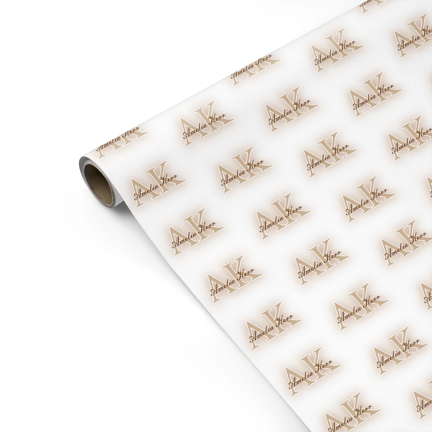 Shadow Initial Personalised Personalised Gift Wrap