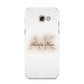 Shadow Initial Personalised Samsung Galaxy A5 2017 Case on gold phone