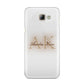 Shadow Initial Personalised Samsung Galaxy A8 2016 Case