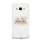 Shadow Initial Personalised Samsung Galaxy J7 2016 Case on gold phone