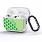 Shamrock Custom Name AirPods Pro Clear Case Side Image