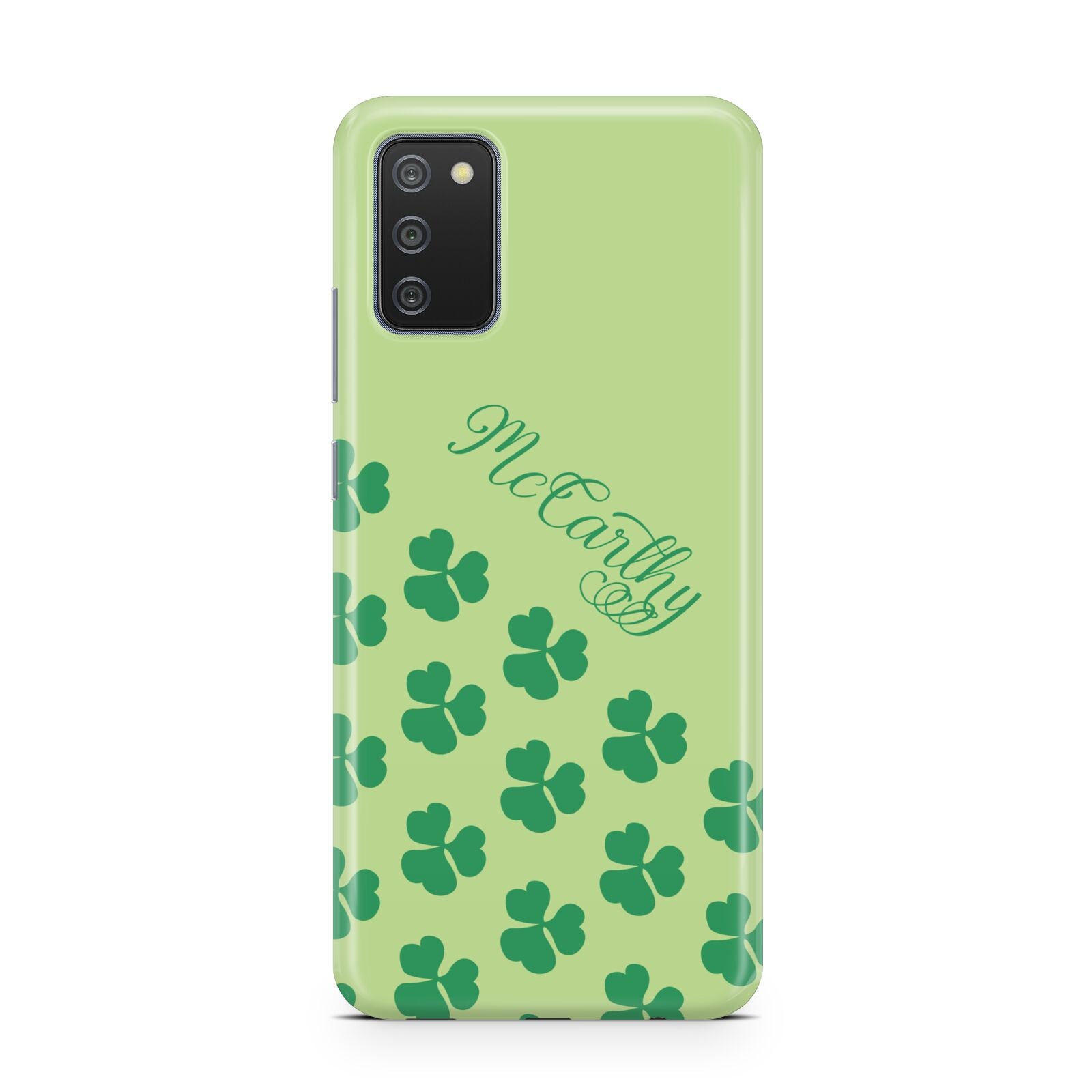 Shamrock Custom Name Samsung A02s Case