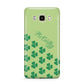 Shamrock Custom Name Samsung Galaxy J7 2016 Case on gold phone