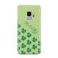Shamrock Custom Name Samsung Galaxy S9 Case