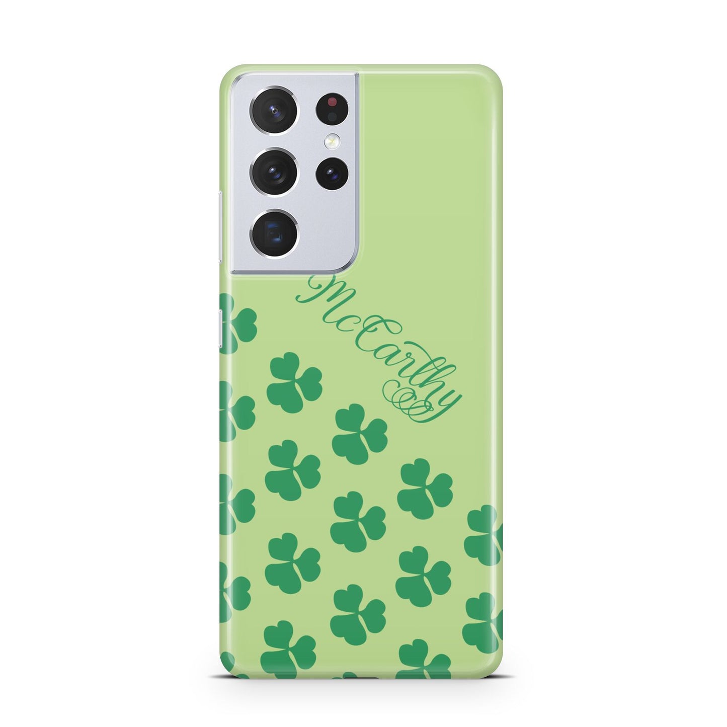 Shamrock Custom Name Samsung S21 Ultra Case