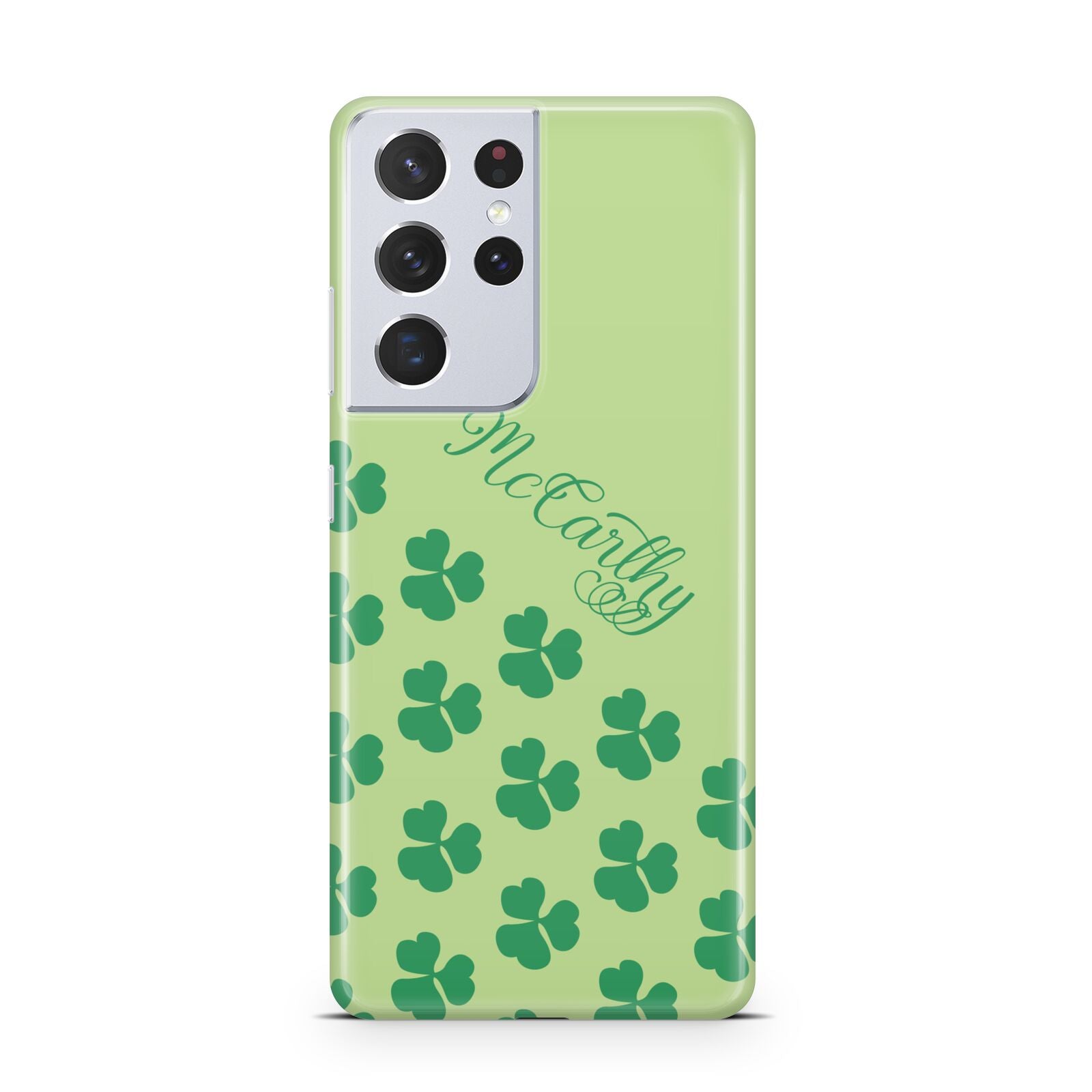Shamrock Custom Name Samsung S21 Ultra Case