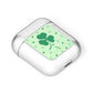 Shamrock Initial Personalised AirPods Case Laid Flat
