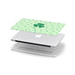 Shamrock Initial Personalised Apple MacBook Case in Detail