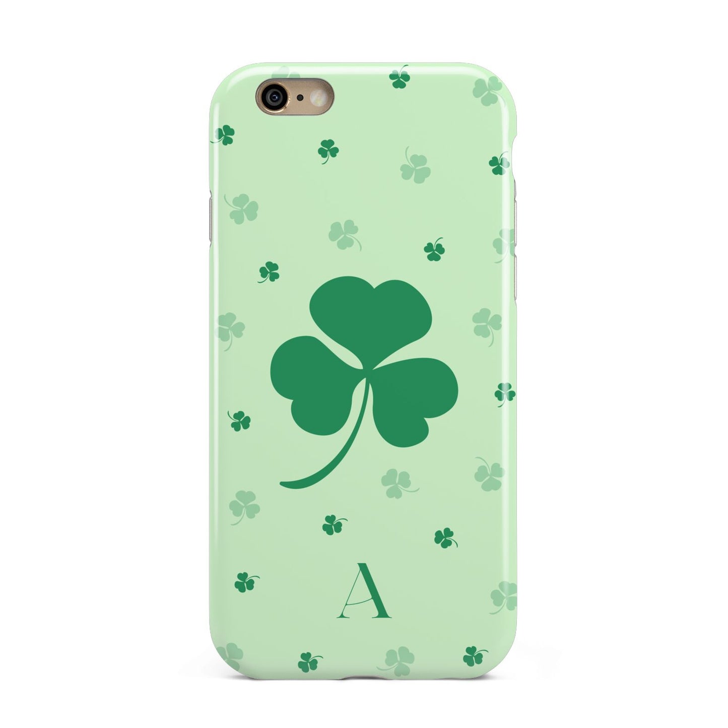 Shamrock Initial Personalised Apple iPhone 6 3D Tough Case