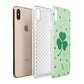 Shamrock Initial Personalised Apple iPhone Xs Max 3D Tough Case Expanded View