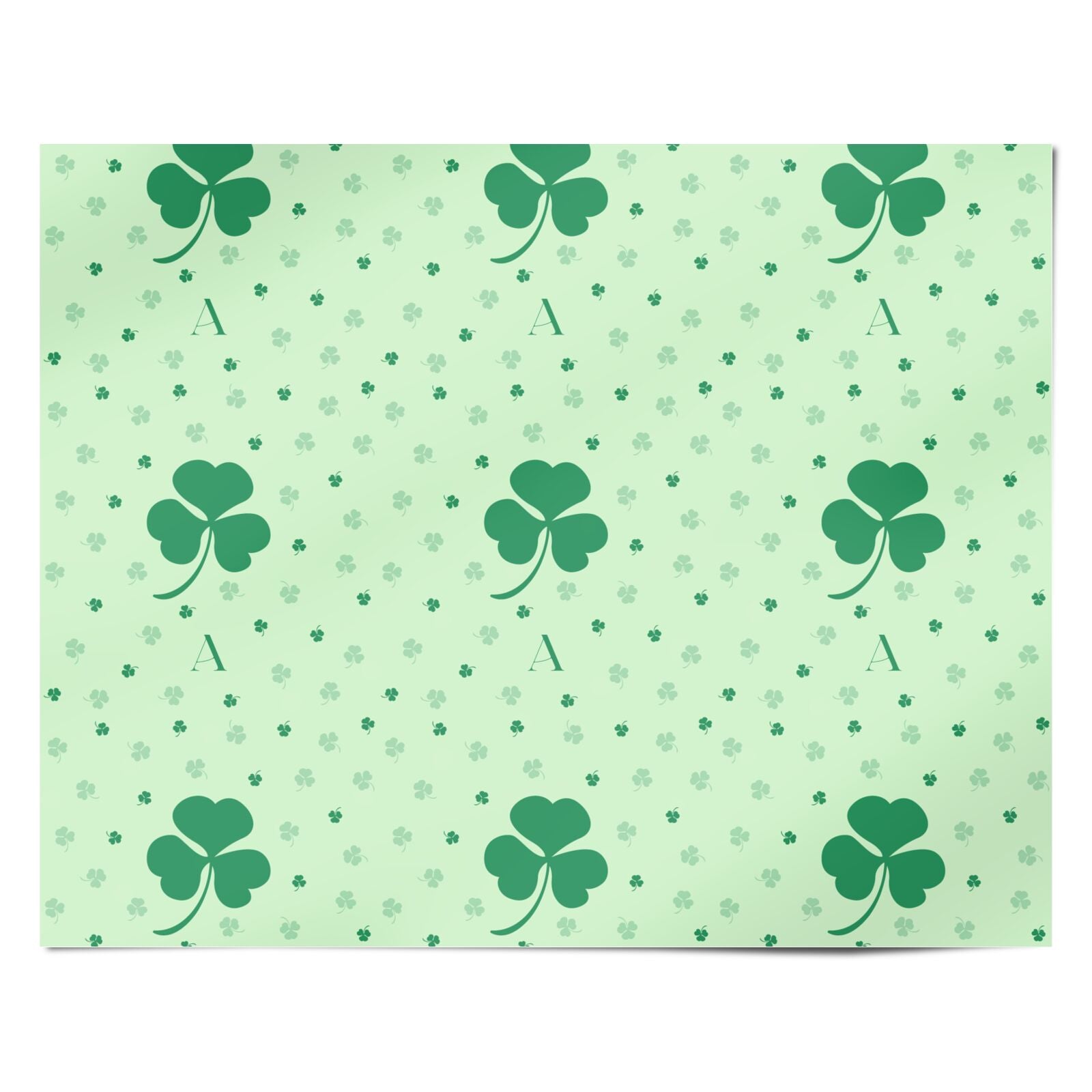 Shamrock Initial Personalised Personalised Wrapping Paper Alternative