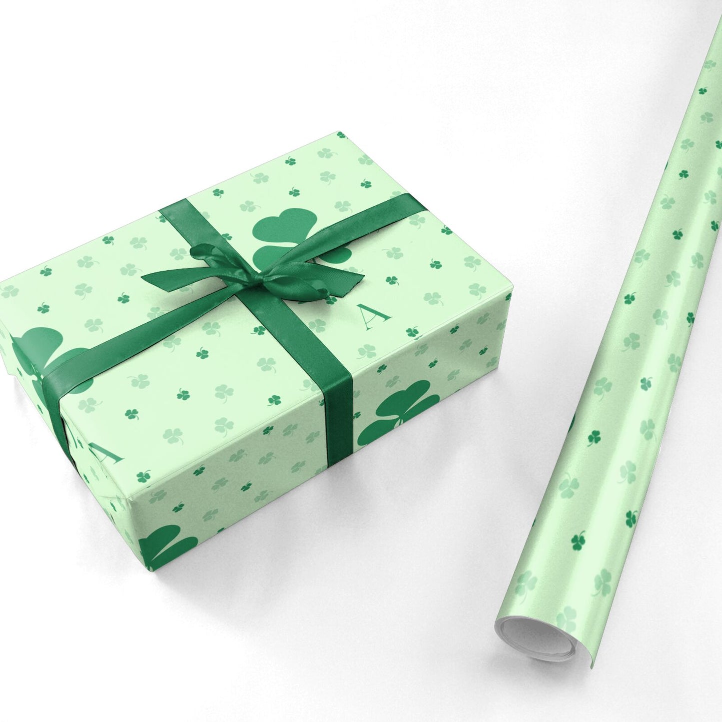 Shamrock Initial Personalised Personalised Wrapping Paper