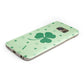 Shamrock Initial Personalised Protective Samsung Galaxy Case Angled Image