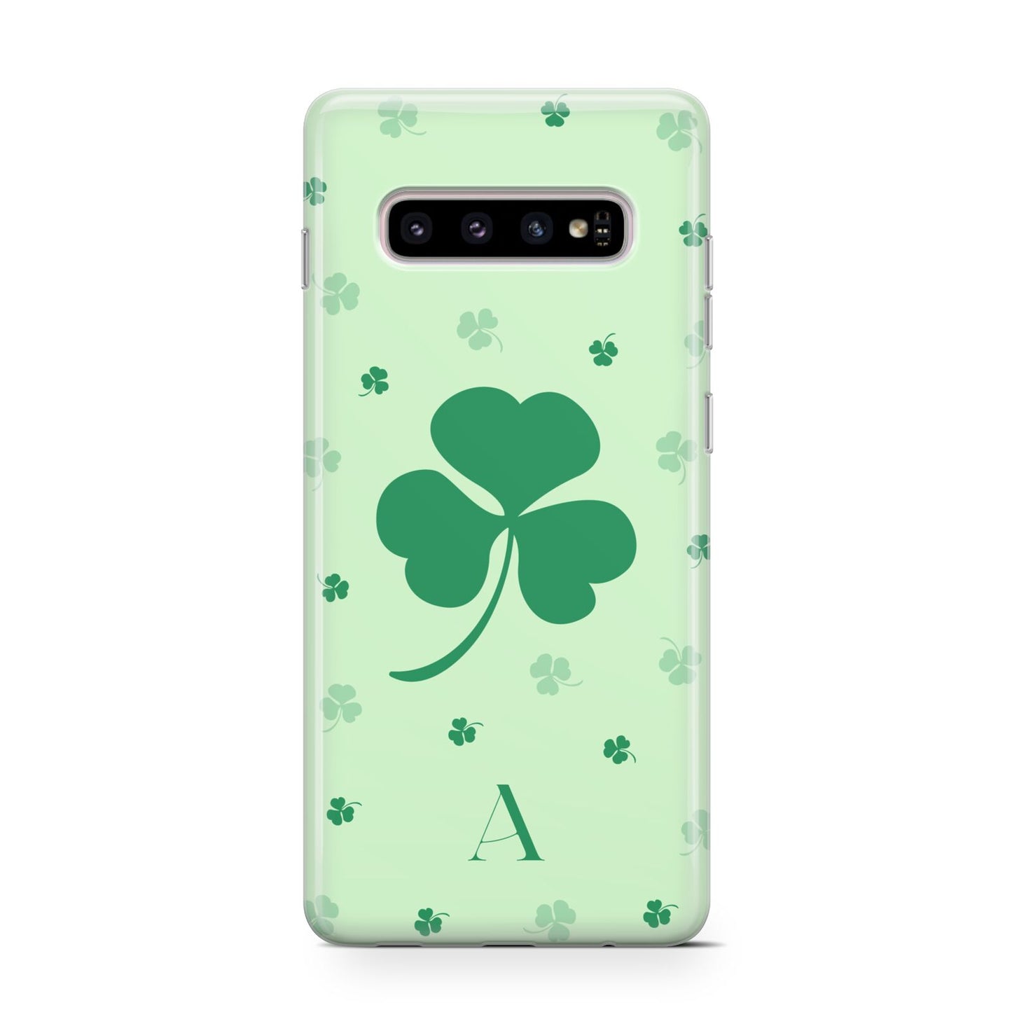 Shamrock Initial Personalised Protective Samsung Galaxy Case