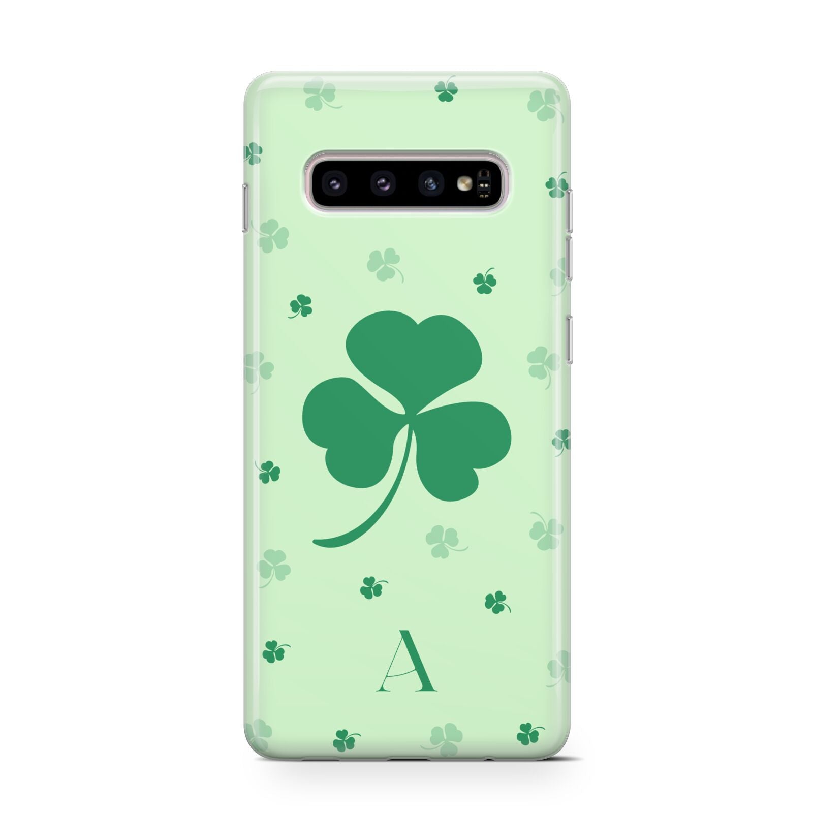 Shamrock Initial Personalised Protective Samsung Galaxy Case