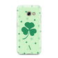 Shamrock Initial Personalised Samsung Galaxy A3 2017 Case on gold phone