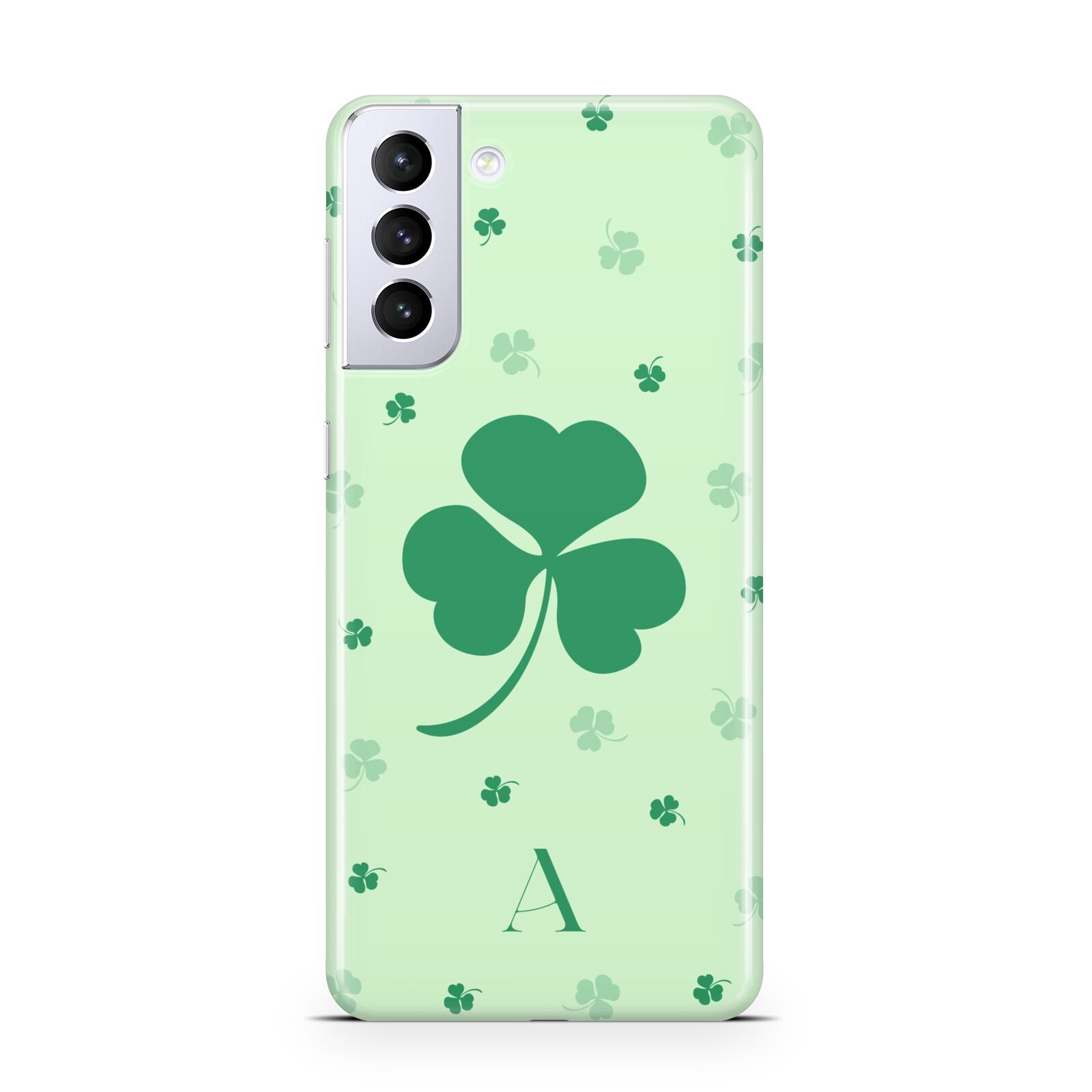 Shamrock Initial Personalised Samsung S21 Plus Case