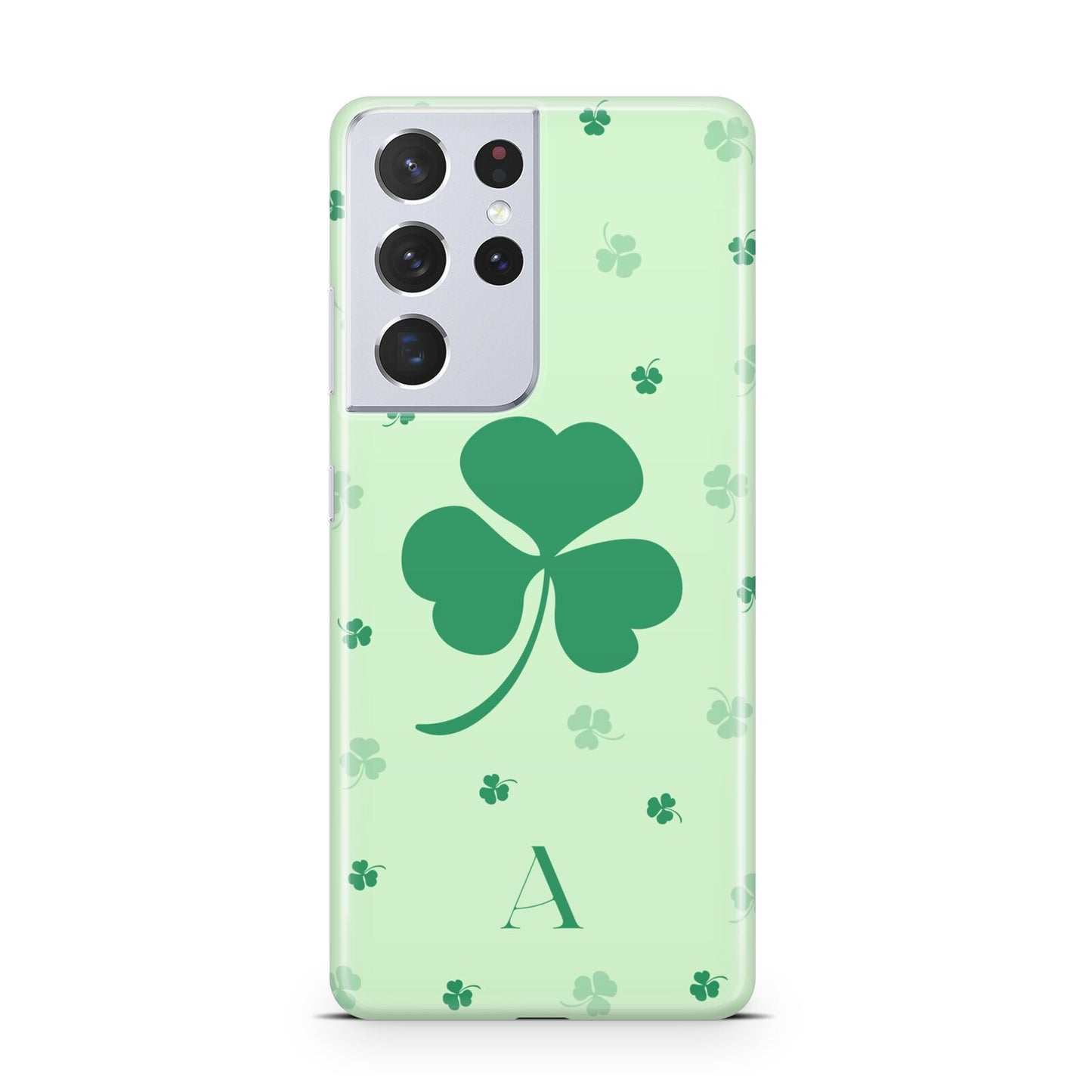 Shamrock Initial Personalised Samsung S21 Ultra Case