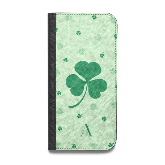 Shamrock Initial Personalised Vegan Leather Flip Samsung Case