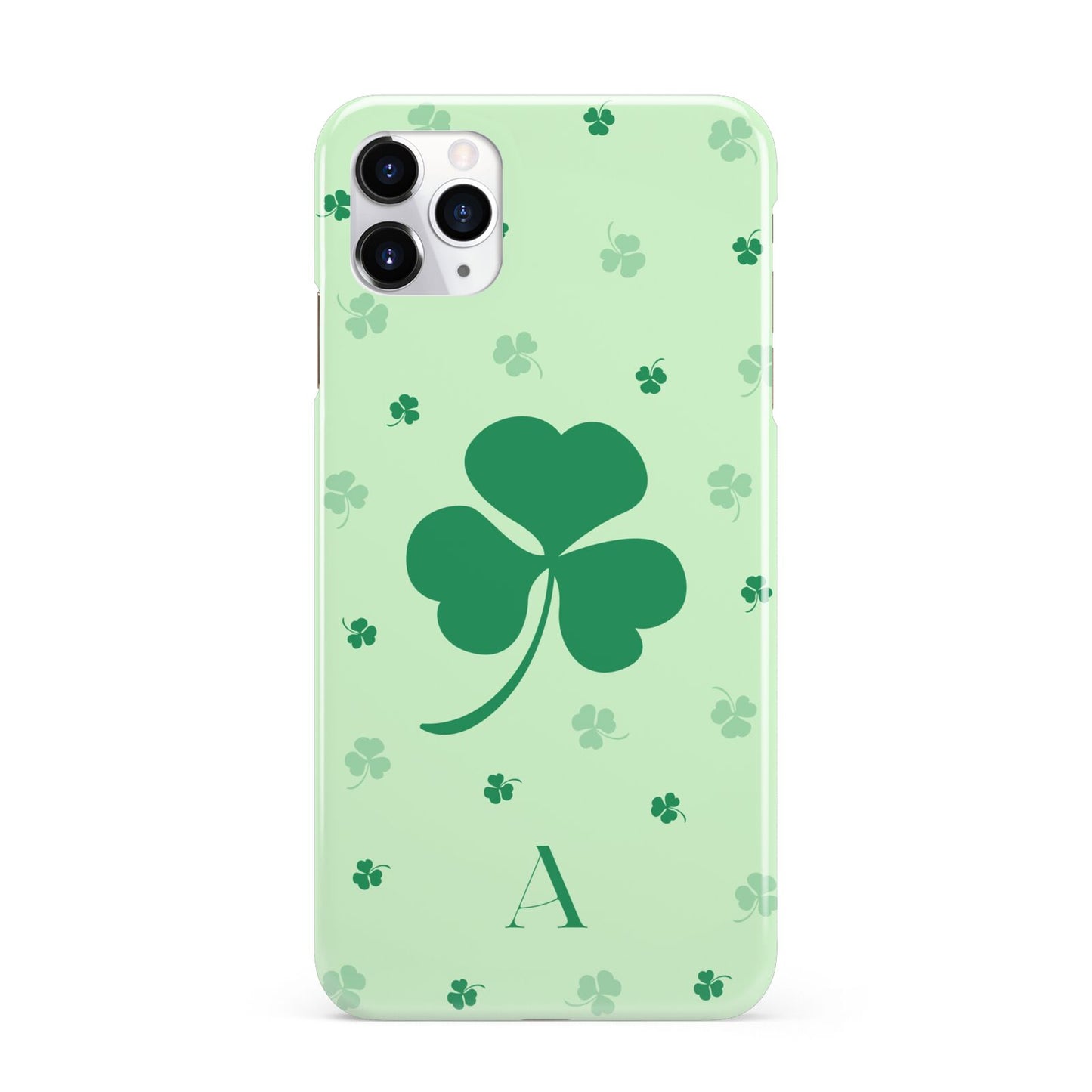 Shamrock Initial Personalised iPhone 11 Pro Max 3D Snap Case