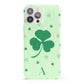 Shamrock Initial Personalised iPhone 13 Pro Max Full Wrap 3D Snap Case