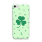 Shamrock Initial Personalised iPhone 7 Bumper Case on Silver iPhone