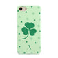Shamrock Initial Personalised iPhone 8 3D Tough Case on Gold Phone