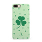 Shamrock Initial Personalised iPhone 8 Plus 3D Snap Case on Gold Phone