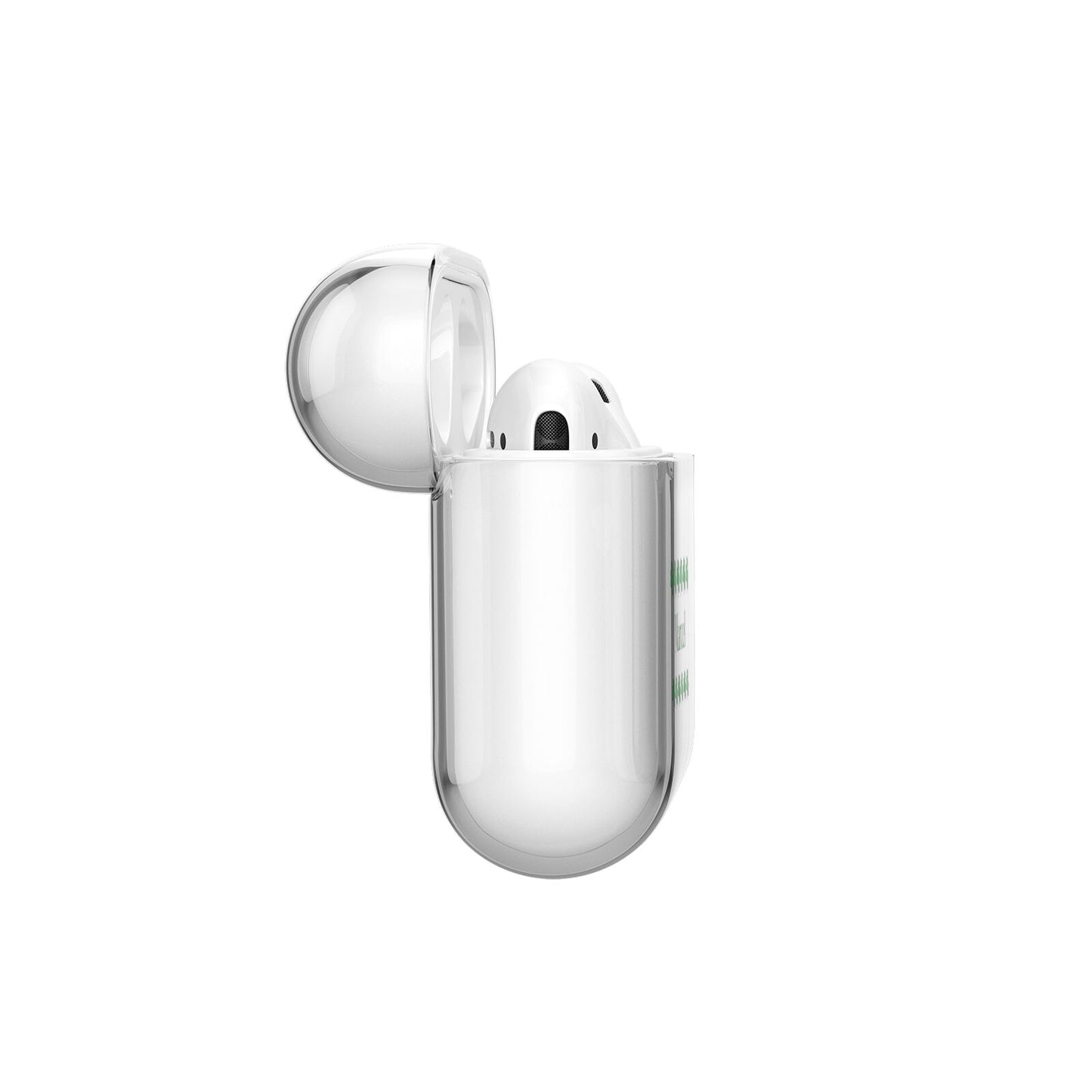 Shamrock Personalised Name AirPods Case Side Angle