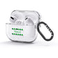 Shamrock Personalised Name AirPods Glitter Case 3rd Gen Side Image
