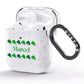 Shamrock Personalised Name AirPods Glitter Case Side Image