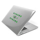 Shamrock Personalised Name Apple MacBook Case Side View