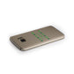 Shamrock Personalised Name Samsung Galaxy Case Side Close Up