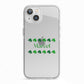 Shamrock Personalised Name iPhone 13 TPU Impact Case with White Edges