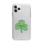 Shamrock with Name Apple iPhone 11 Pro in Silver with Bumper Case