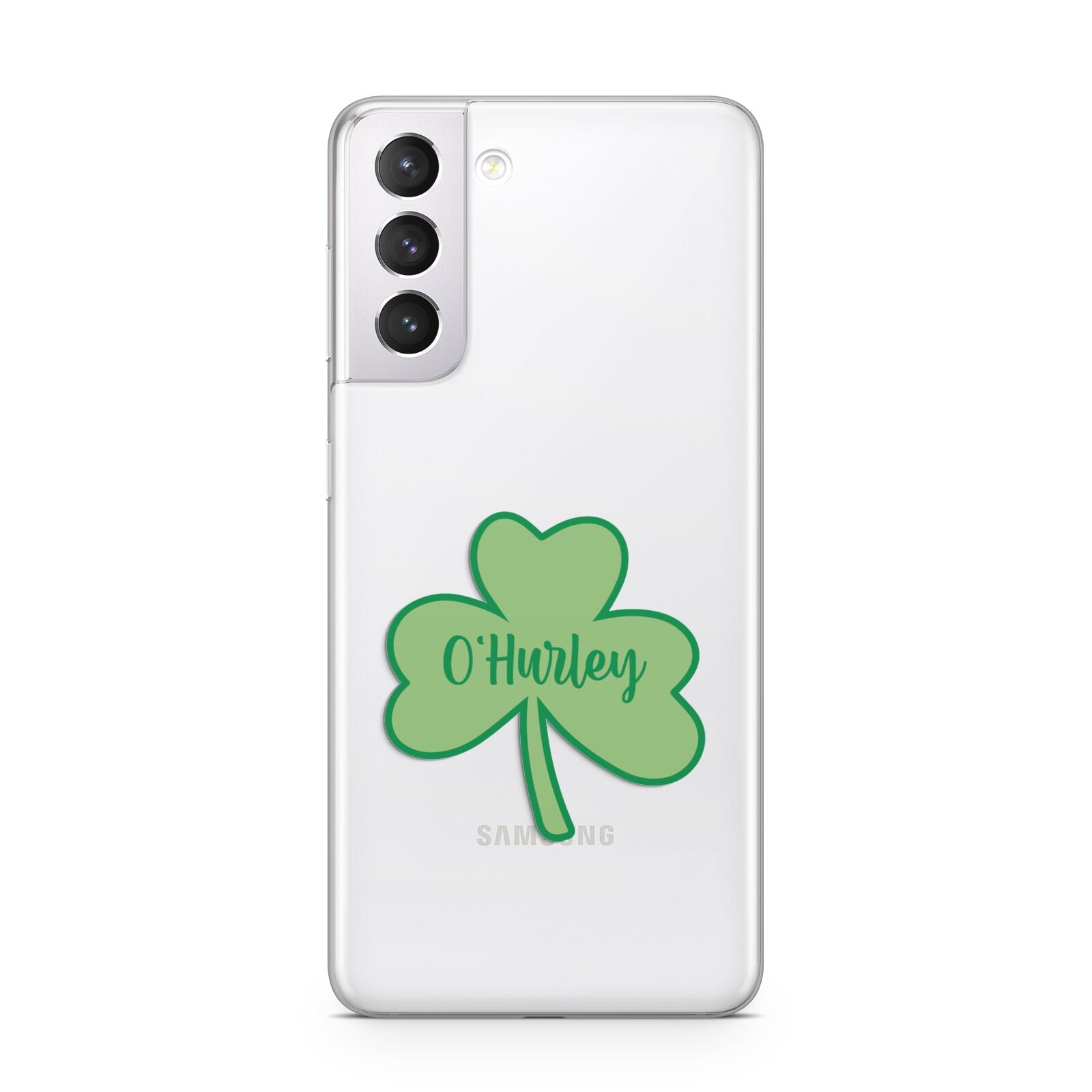 Shamrock with Name Samsung S21 Case