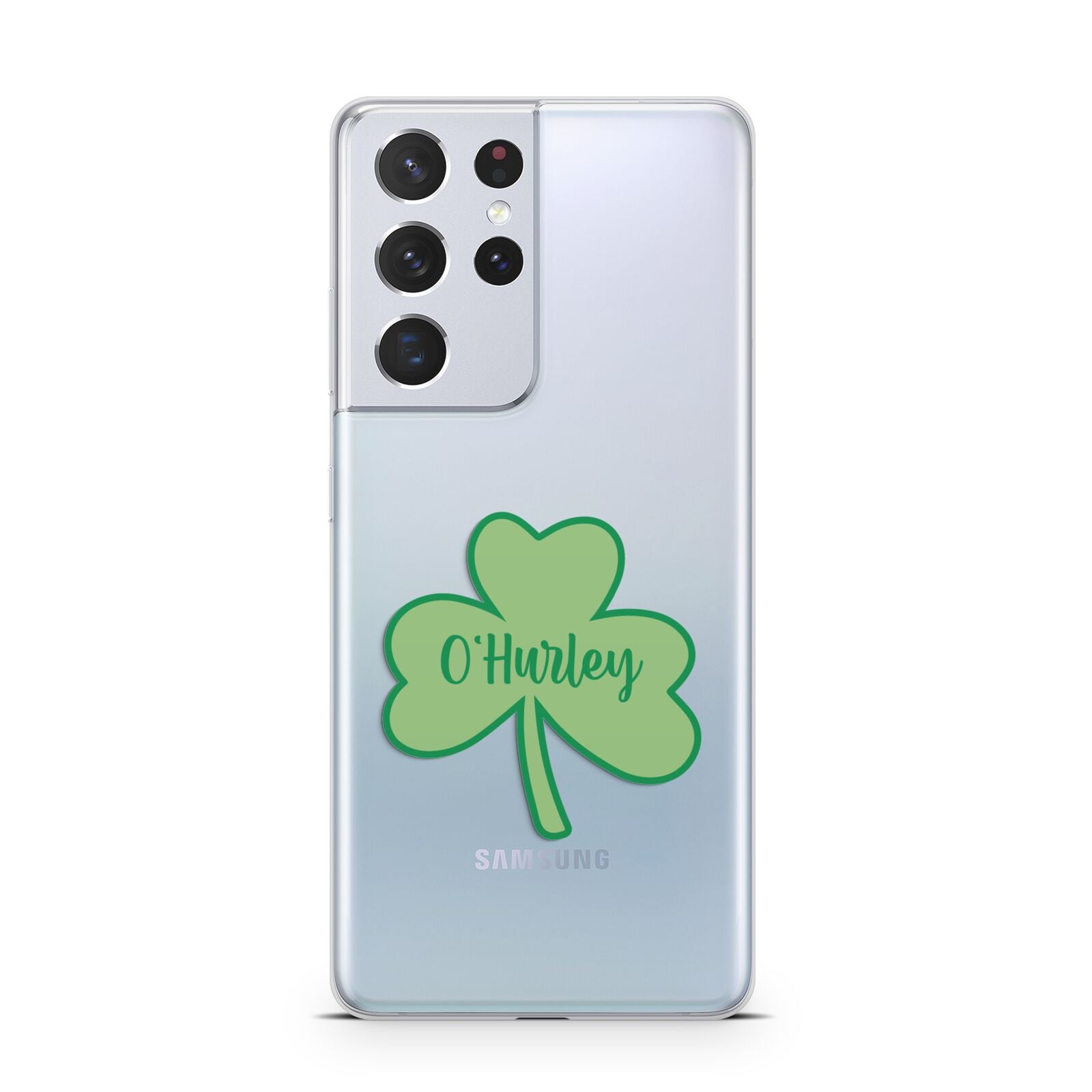 Shamrock with Name Samsung S21 Ultra Case