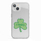Shamrock with Name iPhone 13 TPU Impact Case with White Edges