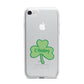 Shamrock with Name iPhone 7 Bumper Case on Silver iPhone
