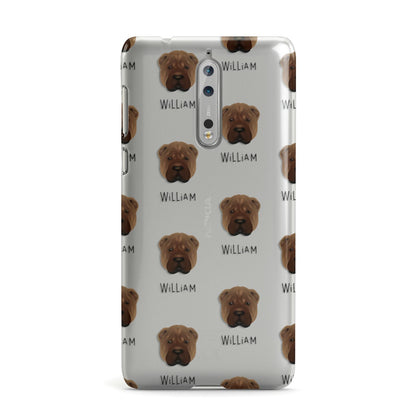 Shar Pei Icon with Name Nokia Case