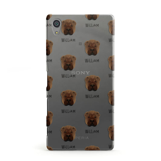 Shar Pei Icon with Name Sony Xperia Case