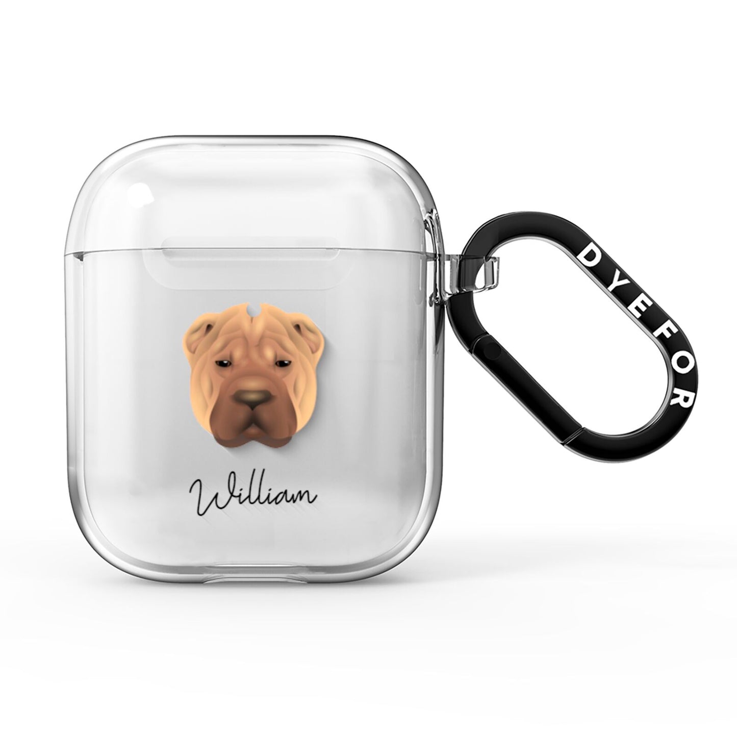 Shar Pei Personalised AirPods Clear Case