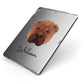 Shar Pei Personalised Apple iPad Case on Grey iPad Side View
