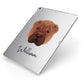 Shar Pei Personalised Apple iPad Case on Silver iPad Side View